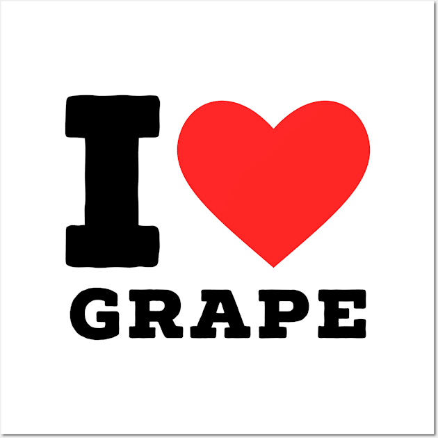 i love grape Wall Art by richercollections